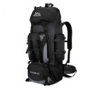 Velkokapacitní turistický batoh 90 l s upínacími popruhy 85 x 35 x 20 cm Boční kapsa a bederní pás Na trekking expedice a kempink 3