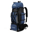 Velkokapacitní turistický batoh 90 l s upínacími popruhy 85 x 35 x 20 cm Boční kapsa a bederní pás Na trekking expedice a kempink 1