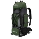 Velkokapacitní turistický batoh 90 l s upínacími popruhy 85 x 35 x 20 cm Boční kapsa a bederní pás Na trekking expedice a kempink 2