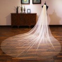 Velo da Sposa 3 m Cattedrale Monostrato Glitterato Tulle Lusso Effetto Sparkle Velo Lungo per Sposa 8