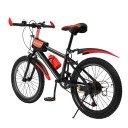 Vélo de montagne pour enfants 7 vitesses 85×135 cm acier carbone et alliage d'aluminium selle réglable 63–76 cm pour conduite tout terrain 9