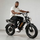 Vélo électrique HEADEER BK20 Fat bike Moteur 250 W Batterie 48 V 20 Ah Jusqu'à 50 km/h Pneus 20 x 4 pouces Freins à disque Écran LCD Noir 3