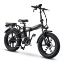 Vélo électrique tout terrain DEEPOWER G23 Moteur 90 Nm Batterie 48 V 25 Ah Autonomie 70–80 km Pneus fat bike Écran LED Noir Pour le terrain 1