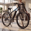 Vélo électrique tout terrain DUOTTS C29-L Moteur 750 W Batterie amovible 48 V 15 Ah Jusqu'à 40 km/h Roues de 29 pouces Cadre en aluminium Noir-bleu 4