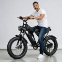 Vélo électrique tout terrain Fat bike Moteur 250 W Batterie 48 V 15,6 Ah Full suspension Shimano 7 vitesses Pneus 20 x 4 pouces Noir Pour le tout 3