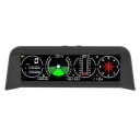 Velocímetro digital HUD GPS inteligente horizontal de 15 x 6 x 7 cm, tacómetro, brújula, reloj, voltaje, temperatura, alarma, 12 V, almohadilla 1
