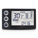 Velocímetro para bicicleta eléctrica pantalla LCD S866 con retroiluminación y 5 modos PAS 8 x 5 x 1 cm Conector SM 7 PIN 5 y 2 Negro Para bicicletas 1