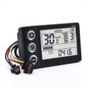 Velocímetro para bicicleta eléctrica pantalla LCD S866 con retroiluminación y 5 modos PAS 8 x 5 x 1 cm Conector SM 7 PIN 5 y 2 Negro Para bicicletas 2