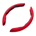 Velour Steering Wheel Cover Non-Slip Universal Steering Wheel Cover O Shape and D Shape Car Interior Decoration Elegant Design 2
