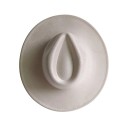 Velours cilindr 55–58 cm Brede rand 9,5 cm Elegante hoed van polyester en katoen Stijlvolle retro cilindr voor feestelijke kostuums 10