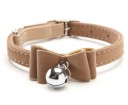 Velvet Cat Collar with Bow and Bell 4