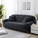 Velvet Sofa Cover 2-Seater 145–185 cm Strong Elastic Couch Cover Colourful Cover for Corner Sofa in Living Room 1