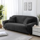 Velvet Sofa Cover 2-Seater 145–185 cm Strong Elastic Couch Cover Colourful Cover for Corner Sofa in Living Room 7