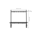Venkovní hliníkový úložný stojan 48×46 cm nosnost 10 kg lehká konstrukce 767 g organizér na kempingový stůl 2