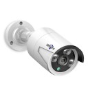 Venkovní IP bezpečnostní kamera 5MP s mikrofonem a nočním viděním 20 m, H.265, PoE, kovové tělo IP66, bílá, pro dům, zahradu i firmu 1