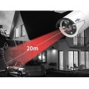 Venkovní IP bezpečnostní kamera 5MP s mikrofonem a nočním viděním 20 m, H.265, PoE, kovové tělo IP66, bílá, pro dům, zahradu i firmu 3