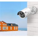 Venkovní IP bezpečnostní kamera 5MP s mikrofonem a nočním viděním 20 m, H.265, PoE, kovové tělo IP66, bílá, pro dům, zahradu i firmu 5