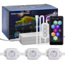 Venkovní LED světla pod střechu 10 m RGB Dynamické efekty a scény v aplikaci 24 V EU zástrčka Krytí IP67 Osvětlení okapu a fasády 1