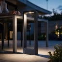 Venkovní sloupové LED světlo Vodotěsné 15 W COB 3000 K 60 cm Hliníkové tělo AC 85–265 V Černé 2