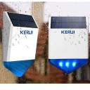 Venkovní solární siréna k alarmu 110 dB s blikajícím světlem, 433 MHz, lithiová baterie 2200 mAh, plastová, bílo-modrá, pro dům i garáž 7