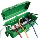 Venkovní vodotěsná elektroinstalační krabice IP54, 32 x 16 x 10 cm, polypropylén, otvory pro kabely do 12 mm, pro nástěnnou montáž 5
