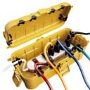 Venkovní vodotěsná elektroinstalační krabice IP54, 32 x 16 x 10 cm, polypropylén, otvory pro kabely do 12 mm, pro nástěnnou montáž 3
