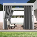Venkovní závěs vodotěsný pro soukromí s očky nahoře rozměr 132 x 274 cm na verandu pergolu chatku a terasu jako dekorace i zástěna 4