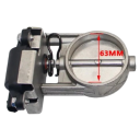 Ventil electric de evacuare 63 mm Clapetă electronică de evacuare din metal cu motor și cablaj Ventil electric universal pentru reglarea sunetului și a fluxului sistemului de evacuare 2