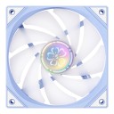 Ventilador ARGB para caixa de computador 120 x 120 x 25 mm com regulação PWM 800–1800 rpm e conector de 4 pinos na cor azul claro 2