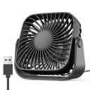 Ventilador de mesa portátil 12,2x11,3x5,5 cm com 3 velocidades e cabeça inclinável para secretária, quarto e viagens 3