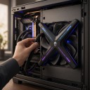 Ventilador de PC 120 x 120 x 30 mm com lâminas reversíveis e iluminação ARGB sem moldura a 12 V até 1600 rpm com rolamento FDB 3
