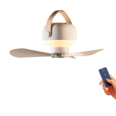 Ventilador de teto portátil Ventilador de camping com gancho Controlo remoto 4 velocidades Funcionamento silencioso Adequado para tenda e terraço 1