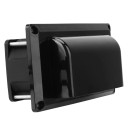 Ventilador lateral 12V para autocaravanas, barcos e iates 25W ventilador de exaustão em plástico abertura de ventilação 150x80x75mm nas cores branca e preta 4