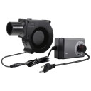 Ventilador manual para acender carvão para grelhados com regulação de velocidade 11,5 × 7,5 × 8,5 cm ventilador elétrico BBQ preto para grelhados, campismo e piqueniques 1