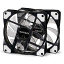 Ventilador para caja de PC 120 mm 15 LED retroiluminación Silencioso 1200 a 1300 rpm 120 x 120 x 25 mm 12 V Conector 4pin y 3pin Para refrigeración de PC 1