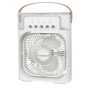 Ventilador portátil com luz LED Humidificador portátil 3 em 1 25 x 9 x 20 cm 10 W 3