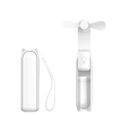 Ventilador portátil mini manual USB com bateria recarregável de 2000 mAh Powerbank Função de funcionamento silencioso Refresco de verão para levar na mala 3
