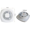 Ventilador silencioso 220V Ventilador de extração potente Plástico ABS Estrutura e lâmina anticorrosivas 240x240x180 mm Janela Parede Casa de banho WC Cozinha Tomada EU 3