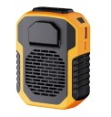 Ventilador suspenso para o pescoço ou cintura 6000 mAh Mini ventilador portátil silencioso Pequena powerbank com ventilador Três velocidades do vento Indicador de bateria 11,7 x 9 x 5 cm 1
