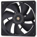 Ventilador TL-G12B 120 x 120 x 25 mm con regulación 4pin PWM y cojinete hidráulico 1500 rpm 62,6 CFM negro para caja de PC 2