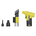 Ventilador turbo sem fio 130000 RPM 3000 mAh motor sem escovas Li-ion carregamento USB ventilador portátil amarelo para soprar pó 2