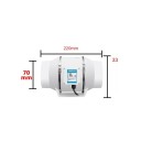 Ventilateur d'extraction 220x70 mm 35 W Ventilateur de conduit silencieux 2600 tr/min 120 m³/h Purificateur d'air mural pour salle de bain et cuisine 4