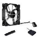Ventilateur de boîtier PC TEUCER 120 mm LED rétroéclairage Silencieux 1300 tr/min Roulement hydraulique Grand connecteur 4 broches 12 V Noir Pour le refroidissement PC 6
