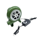 Ventilateur électrique pour grill et forge avec régulation de vitesse 20,5 × 17,5 × 12,5 cm matériau en fer vert pour charbon de bois et poêles 1