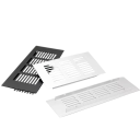 Ventilátor burkolat alumínium ötvözet 80 mm x 225 mm, szellőző rács a zárt terek hatékony szellőzéséhez, por- és szennyeződés elleni védelem 4