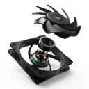 Ventilátor do PC skříně 120 mm PWM 2150 ot./min Vysokorychlostní s velkým průtokem vzduchu Ložisko SFDB Pro chladič CPU a herní počítač 8