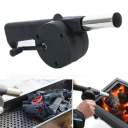 Ventilator portabil manual cu manivelă pentru aprinderea rapidă a focului. Ajutor practic pentru grătar, camping și gătit în aer liber 3