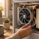 Ventilator TL-C9 92 x 92 x 25 mm med 4-pin PWM styring 2000 omdr./min og S-FDB leje 12 V 0,16 A grå til computerkabinet 7