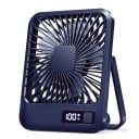 Ventilator USB pliabil portabil 16,5×13,5 cm Ventilator de birou pliabil cu afișaj și 5 viteze Ventilator personal ultra silențios din ABS 3