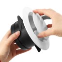 Ventilatorafdekking voor ronde buis 100 mm 148x72x92 mm Ventilatierooster van het afvoerventiel Afdekking van de ventilatieopening voor luchtcirculatie 2